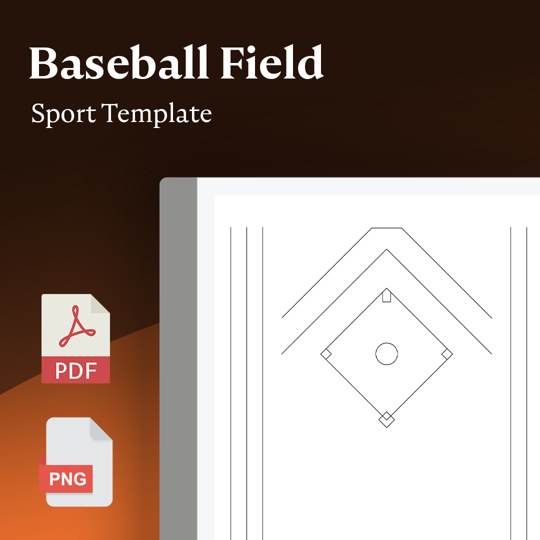 baseball diamond template