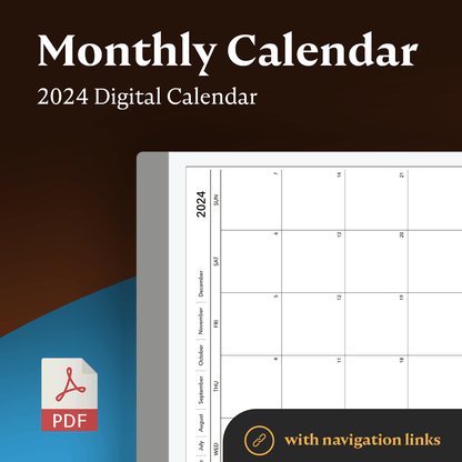 2024 Landscape Calendar - Einkpads - reMarkable Templates