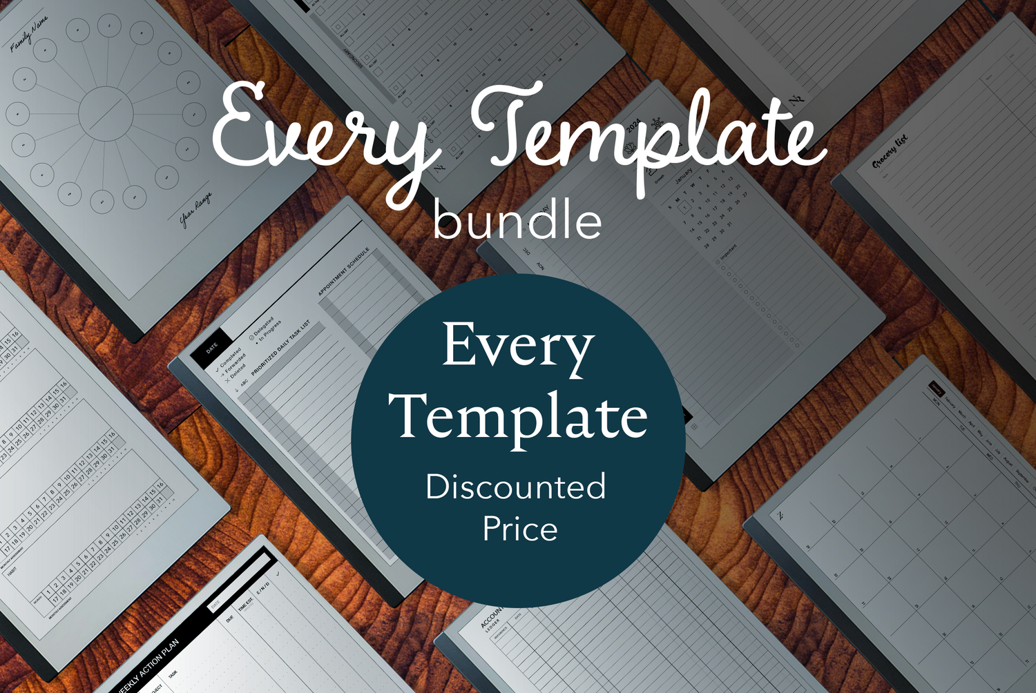 Remarkable 1 & 2 Notebook Cover Templates Bundle 3 for Your
