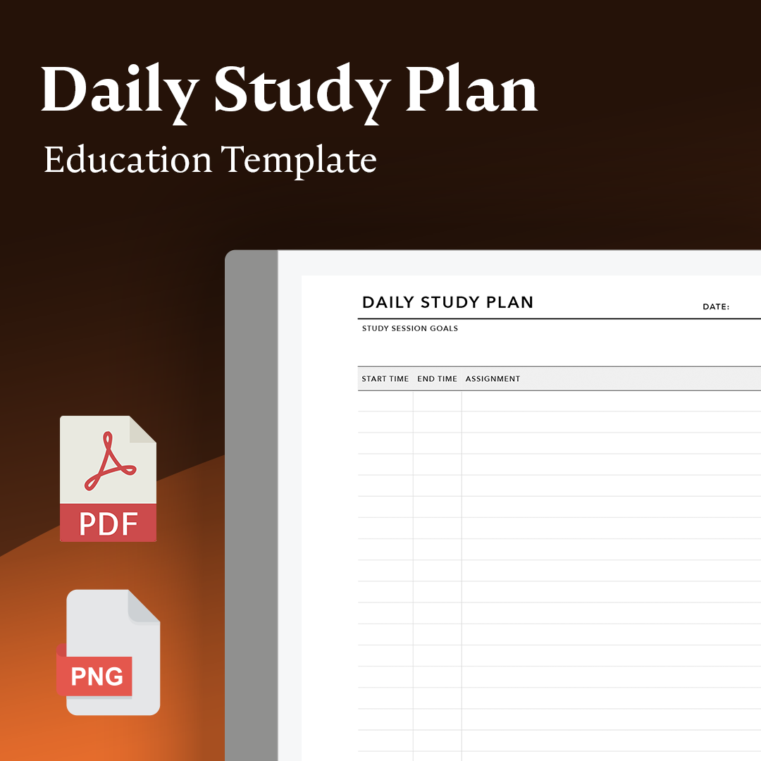 Daily Study Plan