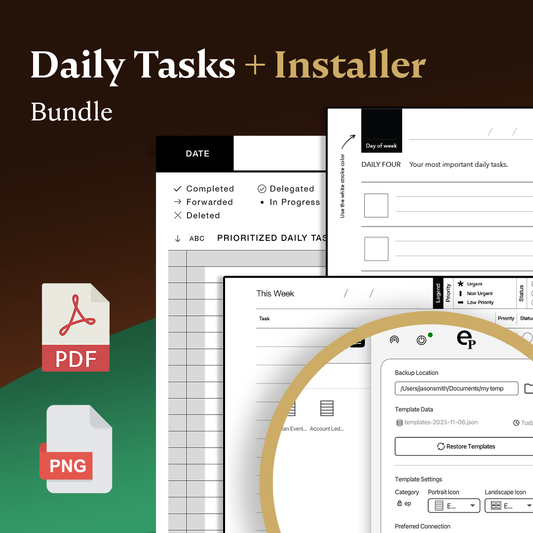 Daily Task Template Bundle + Installer