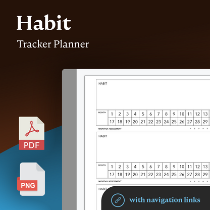 Habit Tracker Planner