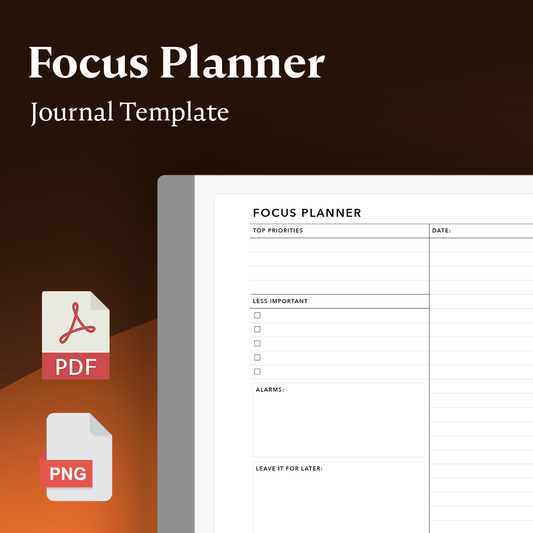 Focus Planner-sjabloon