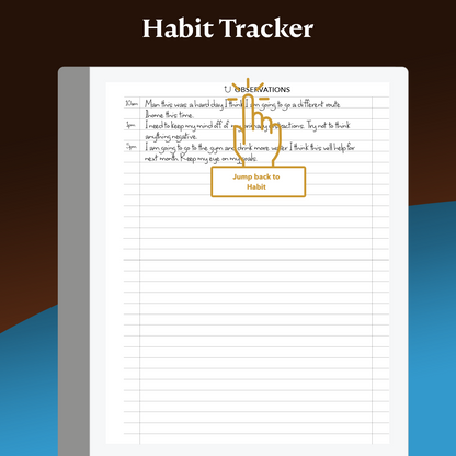 Habit Tracker Planner