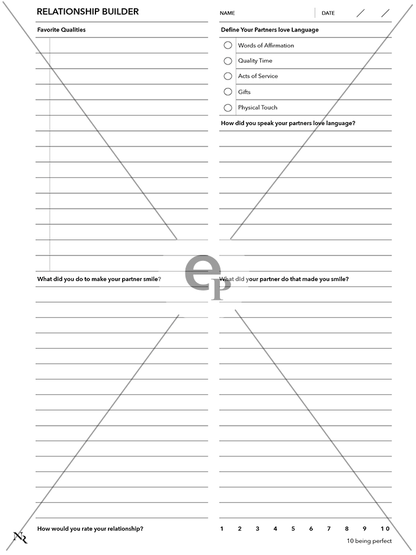 Relationship Enhance Daily Journal - Einkpads - reMarkable Templates